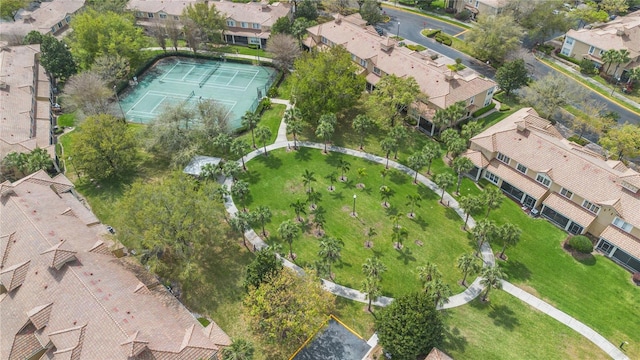 bird's eye view with a residential view