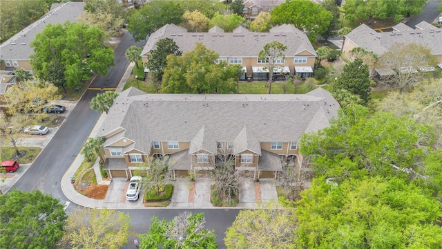 aerial view featuring a residential view