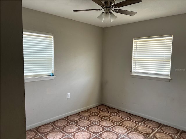 4845 Elese St, Orlando, FL 32811 - empty room featuring ceiling fan and baseboards