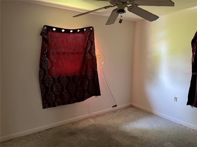 4845 Elese St, Orlando, FL 32811 - spare room featuring baseboards and ceiling fan