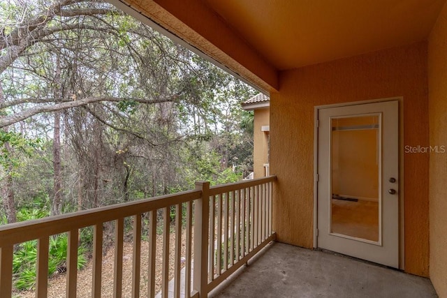 view of balcony