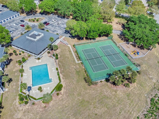 birds eye view of property