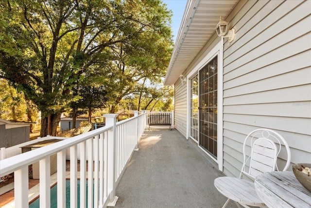 balcony featuring a patio