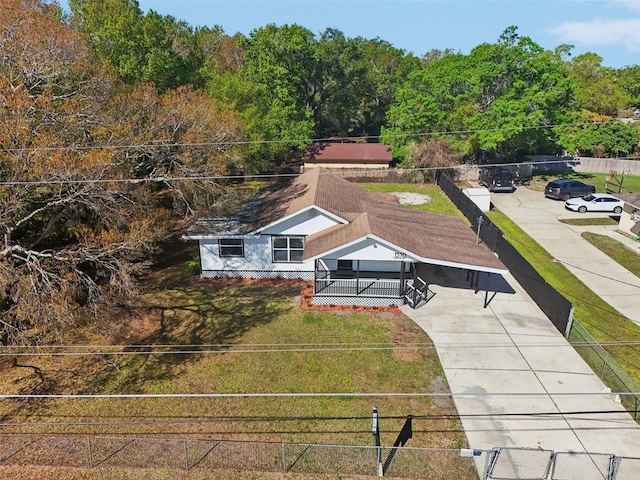 birds eye view of property