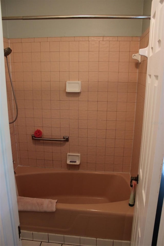 full bathroom featuring tub / shower combination