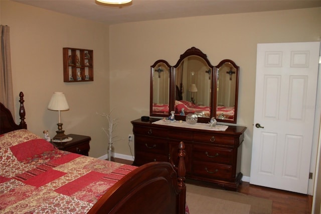 bedroom with baseboards