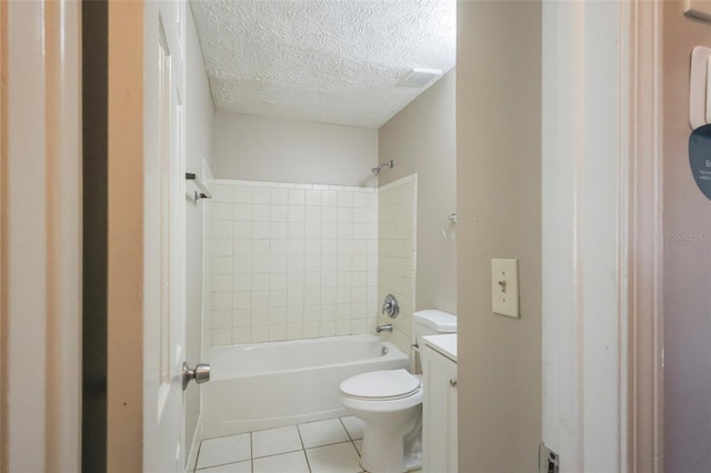 2108 W 15th, Jacksonville, FL 32209 - full bath featuring tile patterned floors, toilet, a textured ceiling,  shower combination, and vanity