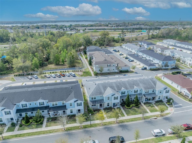 bird's eye view with a residential view