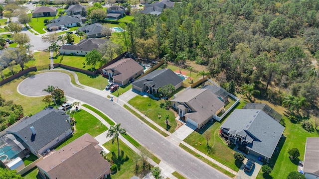 birds eye view of property featuring a residential view