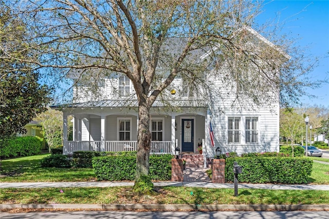 view of front of house featuring a porch