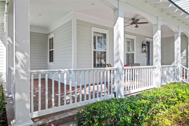 entrance to property with a porch