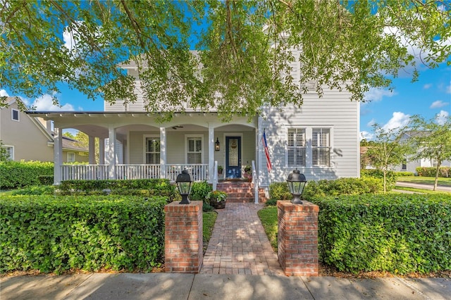 view of front of house featuring a porch