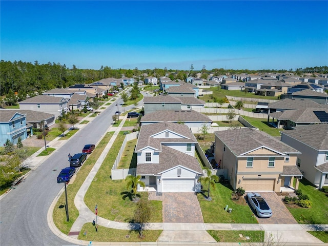 drone / aerial view featuring a residential view