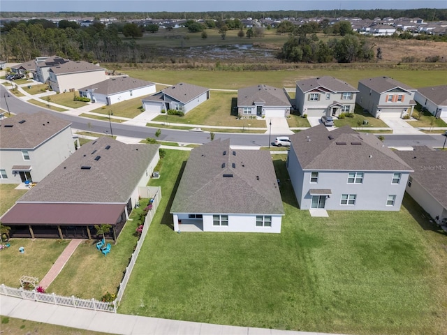 aerial view featuring a residential view