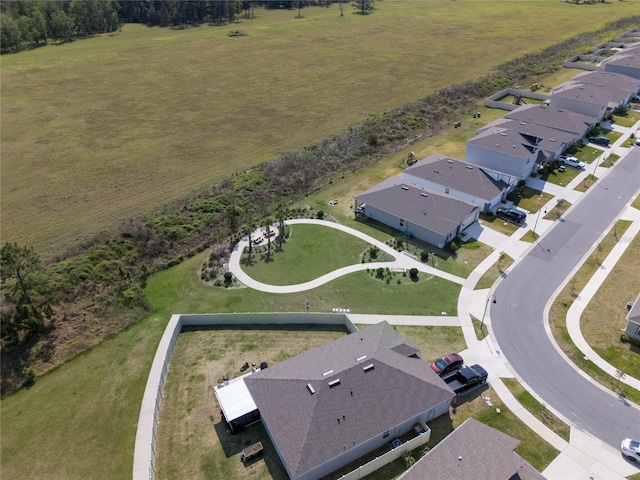 aerial view featuring a residential view