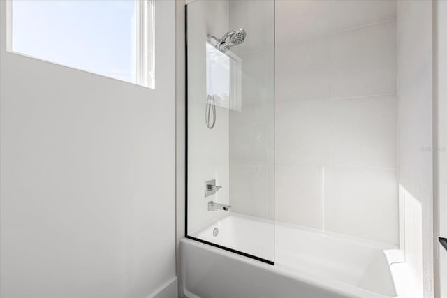 bathroom featuring tub / shower combination