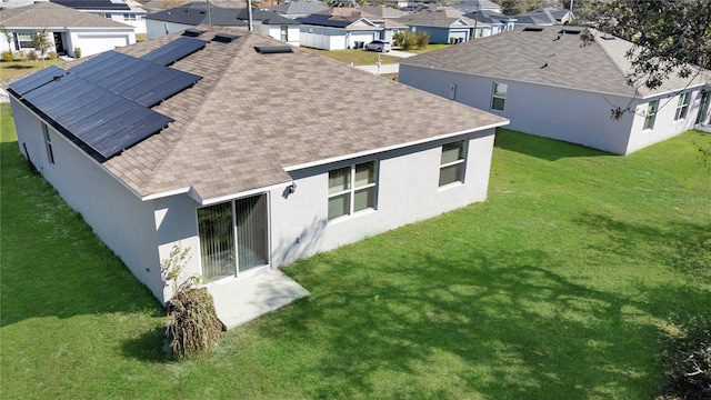 bird's eye view with a residential view