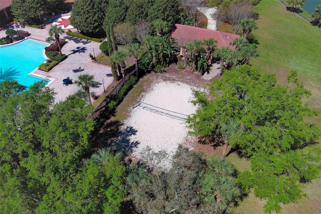 birds eye view of property