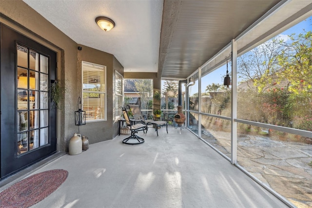 view of sunroom / solarium