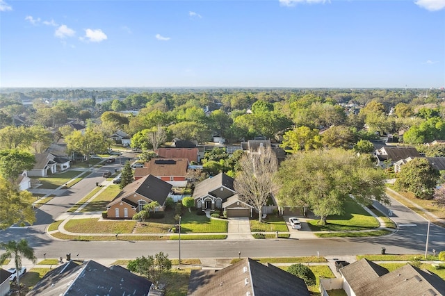 aerial view featuring a residential view