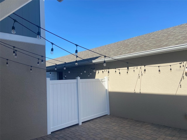 view of patio with fence