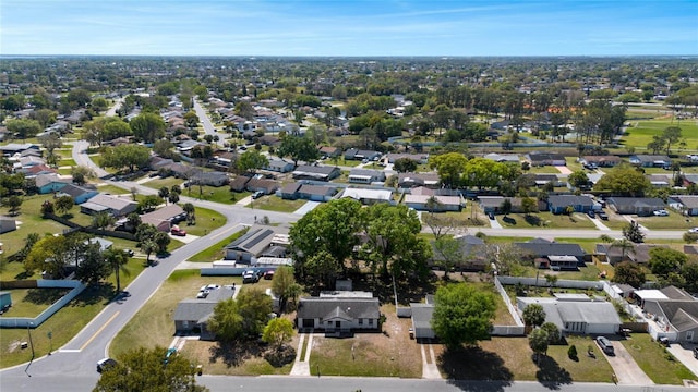 bird's eye view featuring a residential view