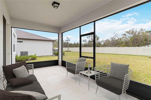 view of sunroom / solarium