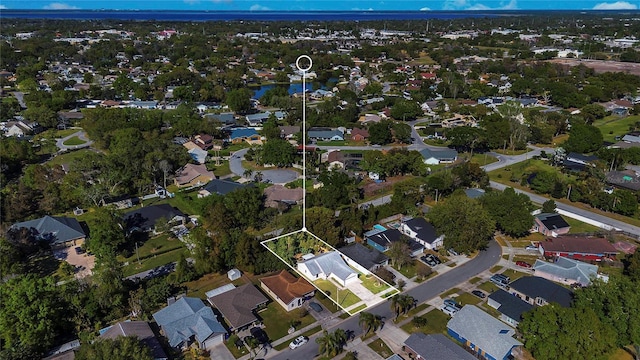 aerial view featuring a residential view