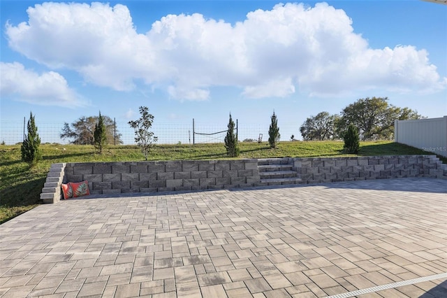 view of patio / terrace with fence