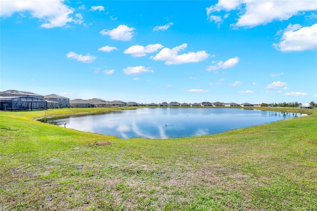 water view featuring a residential view