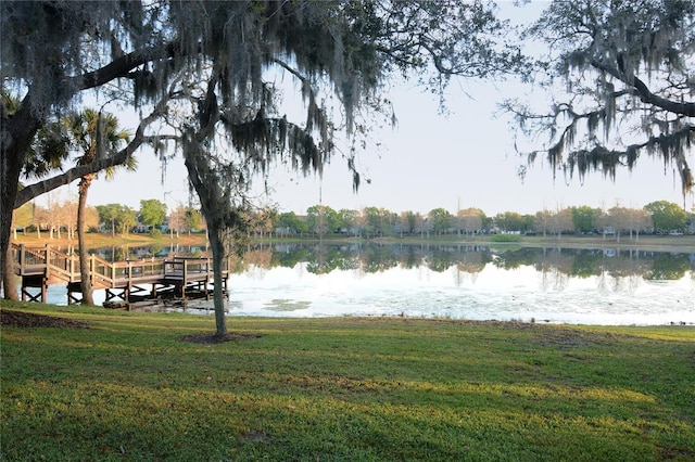 view of water feature