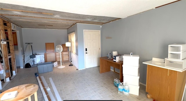 miscellaneous room featuring light tile patterned flooring