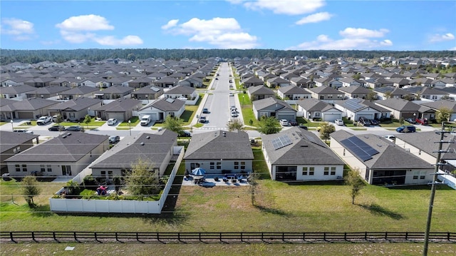 birds eye view of property featuring a residential view