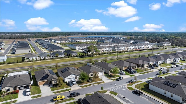 drone / aerial view featuring a residential view