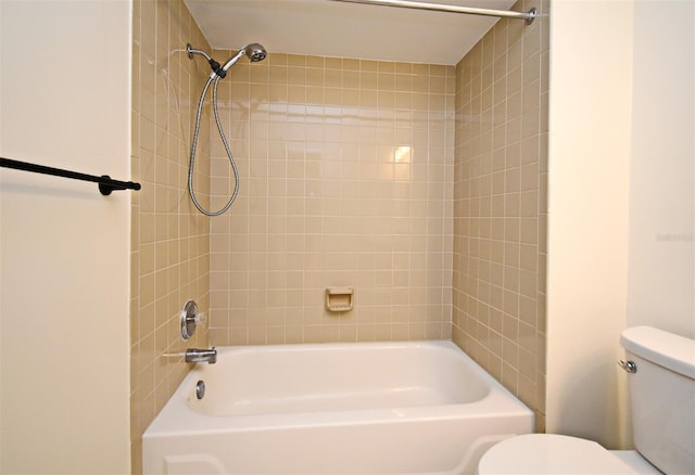 full bath featuring toilet and tub / shower combination