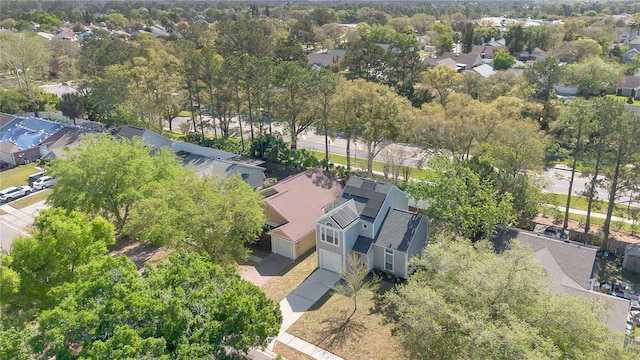 bird's eye view featuring a residential view