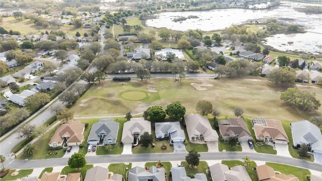 bird's eye view with a residential view