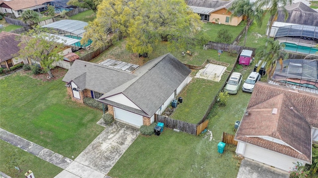 birds eye view of property featuring a residential view