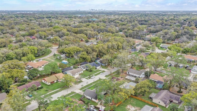 bird's eye view featuring a residential view