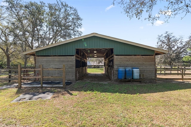 view of outbuilding featuring an outbuilding and an exterior structure