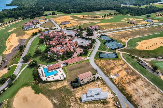 17300 Pesce Loop, Montverde, FL 34756 - aerial view of property and surrounding area with a golf club