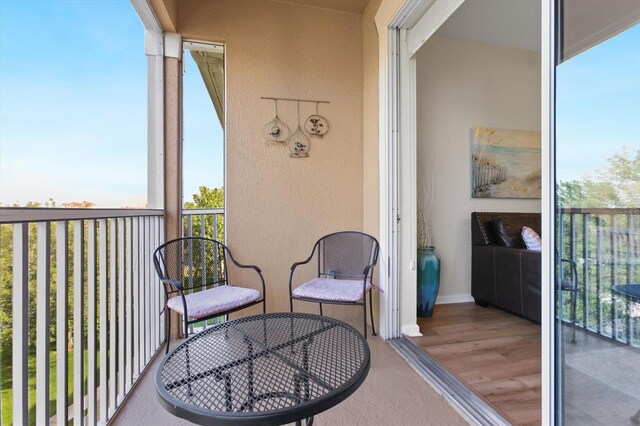 view of balcony