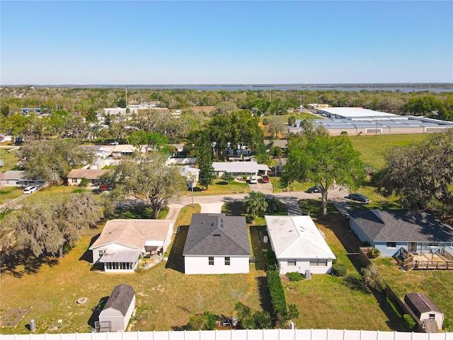 bird's eye view with a residential view