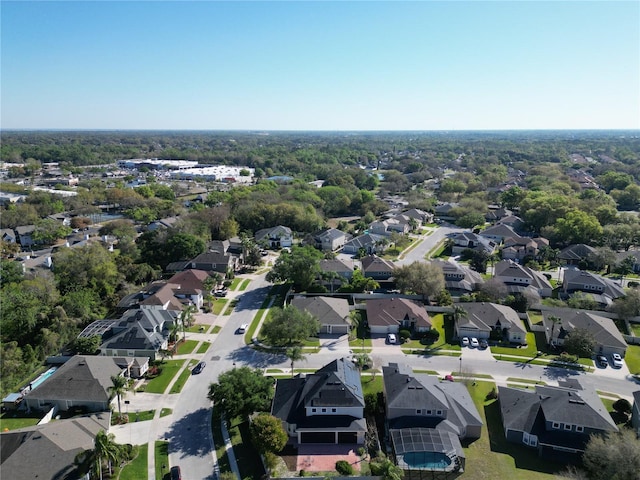 aerial view featuring a residential view