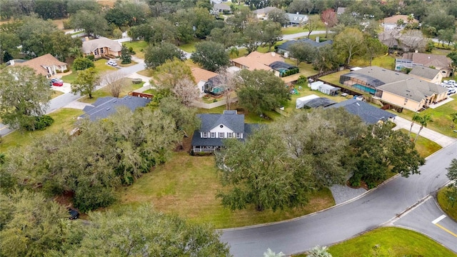 bird's eye view with a residential view