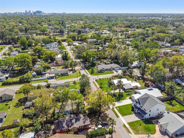 bird's eye view featuring a residential view