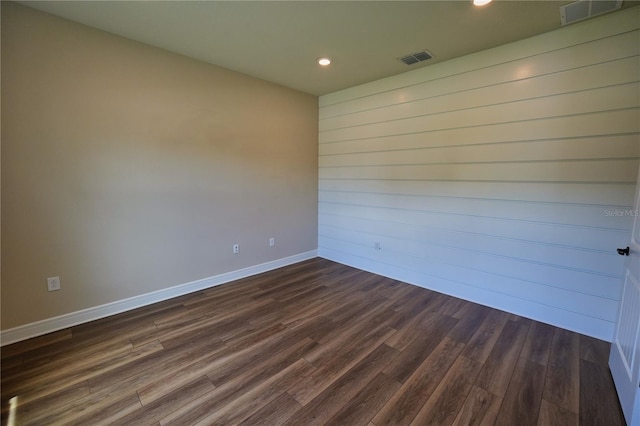 2313 Ivy Harvest Pl, Oviedo, FL 32765 - empty room with dark wood finished floors and recessed lighting