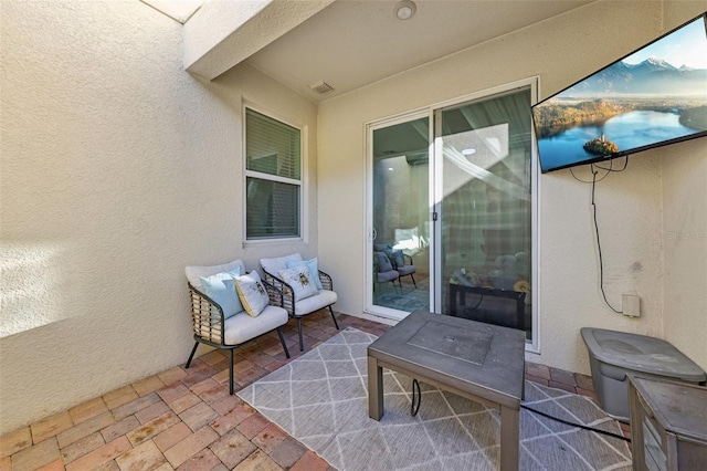 view of patio / terrace with visible vents