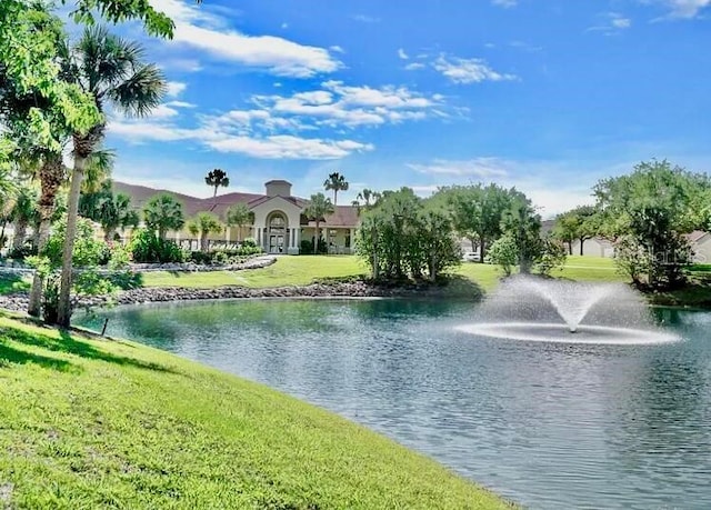 view of water feature