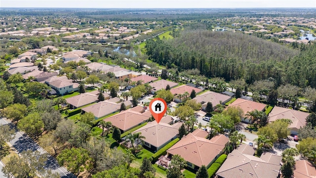 birds eye view of property featuring a residential view